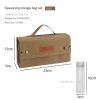 Outdoor Portable Seasoning Bottle Camping Picnic Camping Storage Bag Canvas Seasoning Bag
